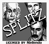 Splitz title screen for GameBoy